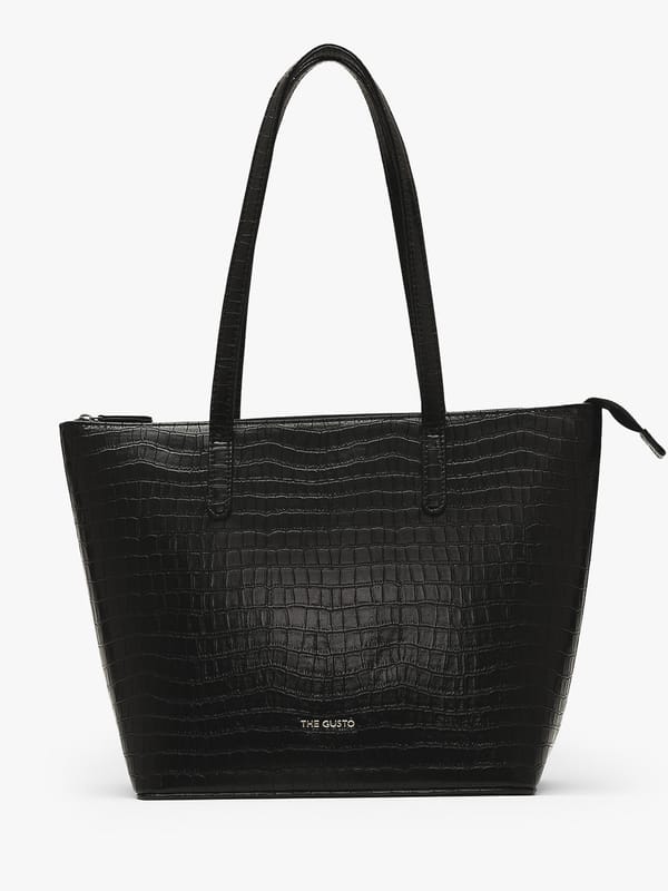 Colossal Tote Black Medium — The Gusto