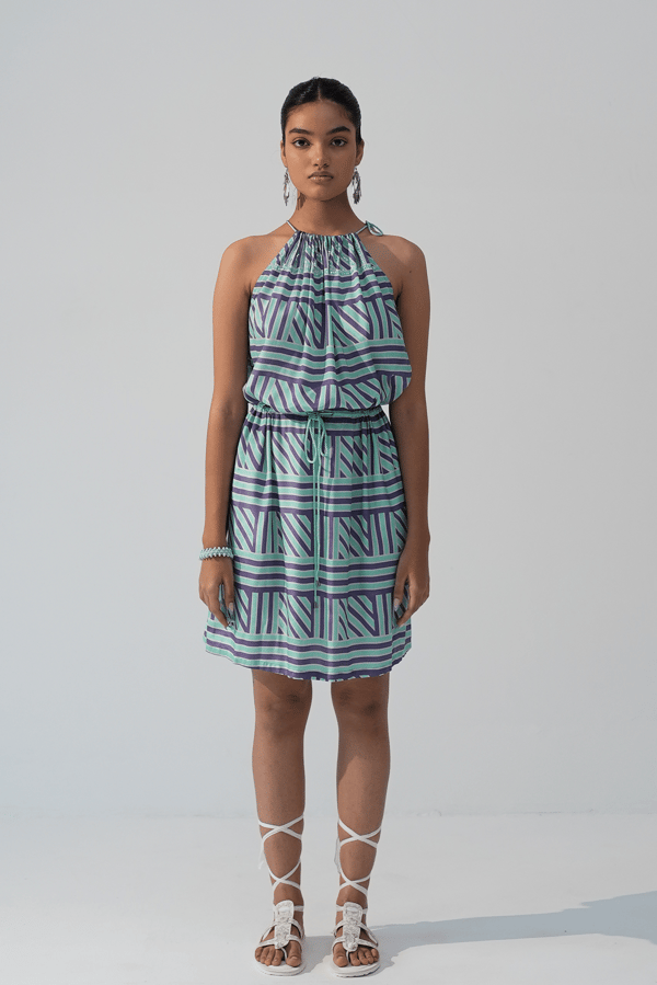 Hazelnut Haven Halter Dress — Beach Bum