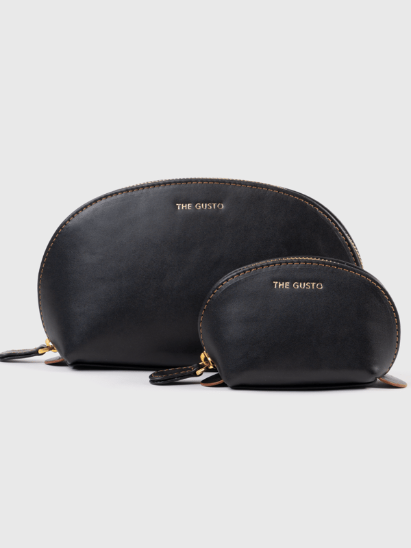 Cosmos Pouch Black - Set of 2 — The Gusto
