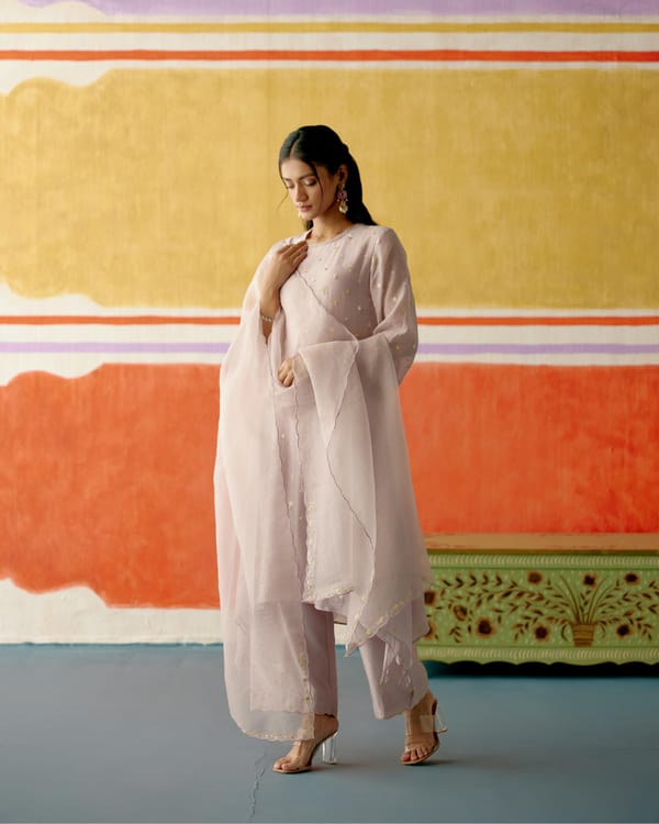 Kamal Frill Long Kurta Set — KAPAAS