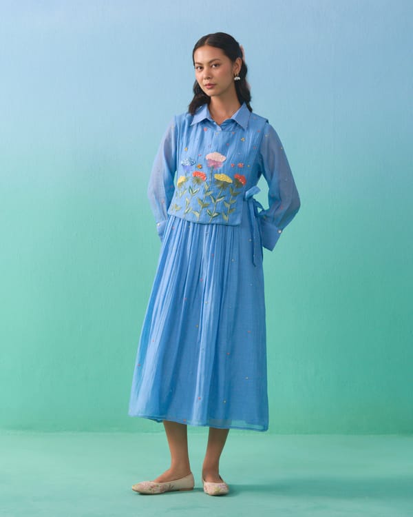 Fluer Bib Dress — NIRVAIR CLOTHING