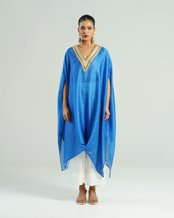 Mixology Bandhej Kurta Set-(V-Neck) — Mayura Kumar