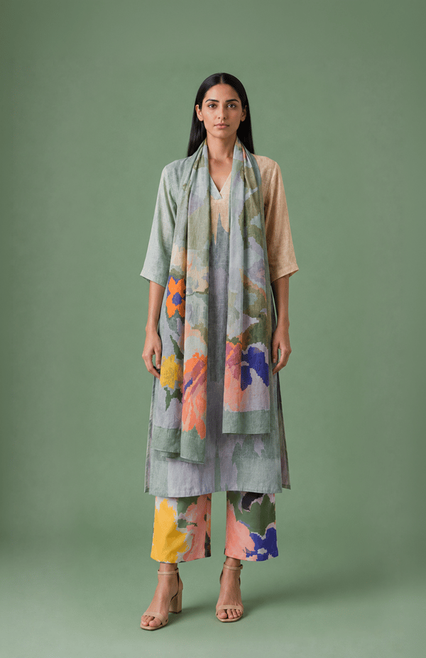 Ikat Stole Set — CLOS