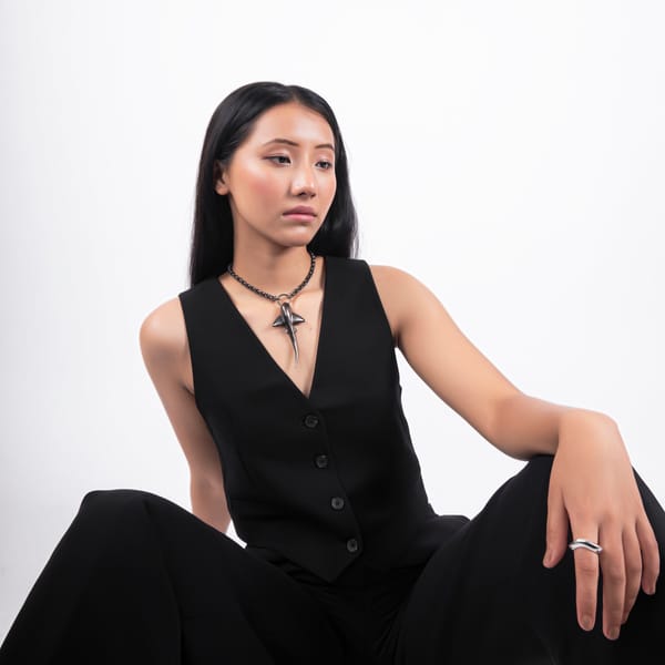 Shark Necklace Black — Equiivalence