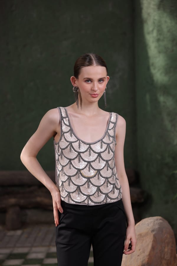 Champagne Sequin Top — EDITION II
