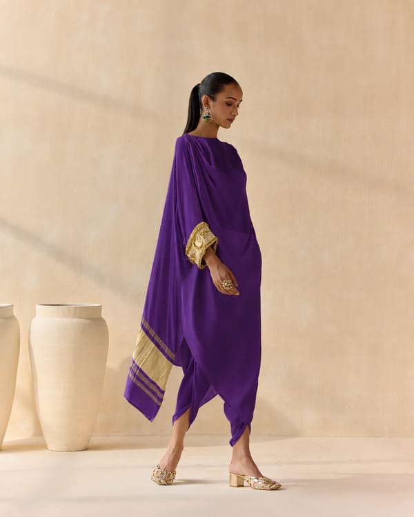 Noor Shwet Draped Set Co-ord Pant — 5 Elements