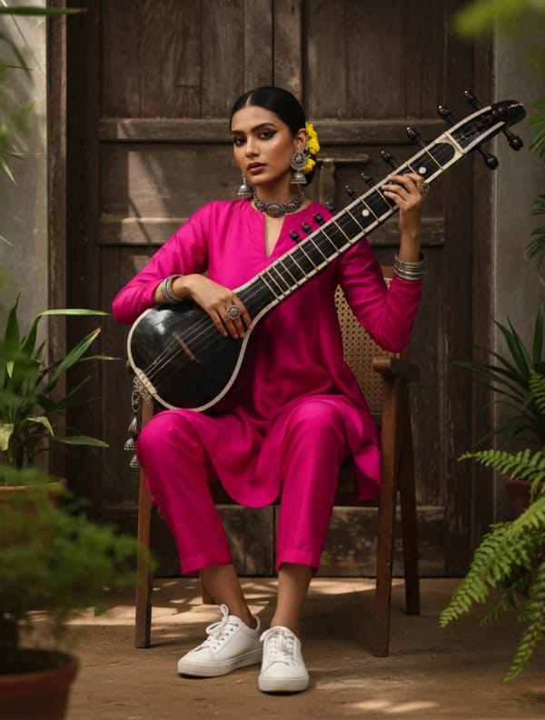 Pink Silk Blend Kurta and Pants Co-ord Set — Truebrowns