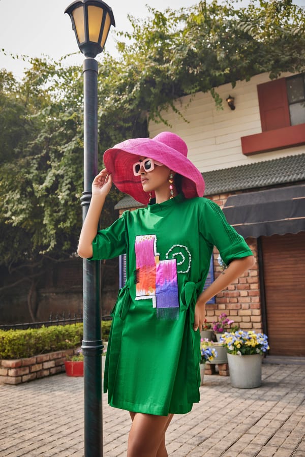 The Colour Block Reverie Dress — Puja Agarwal
