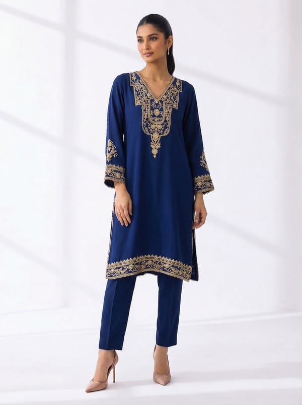 Fiza Crepe Phiran — Kylee Fashions