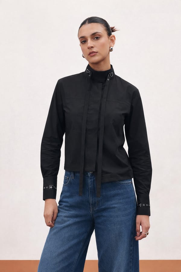 Eyelets Shirt — NOTIQUE