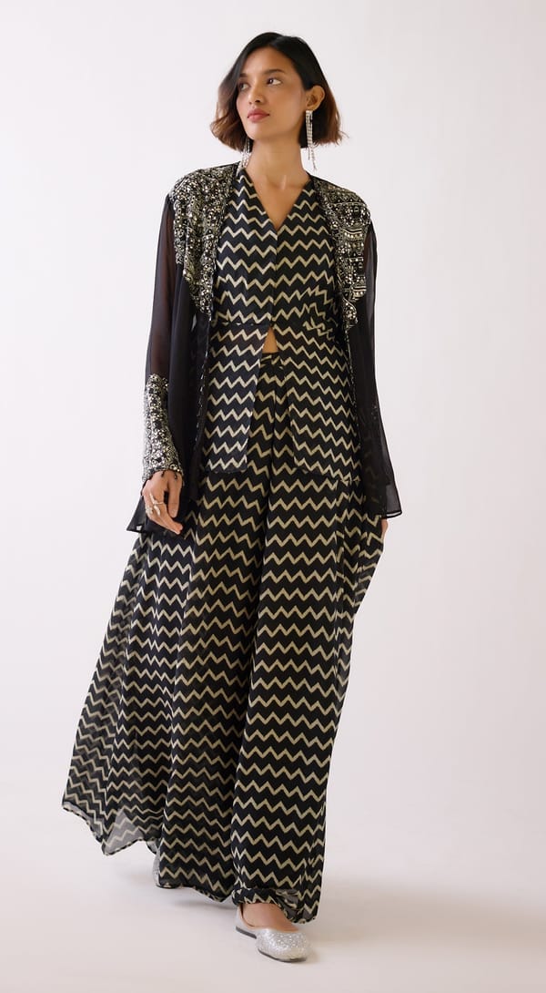 Embroidered Sharara Set — Basanti Kapde aur Koffee