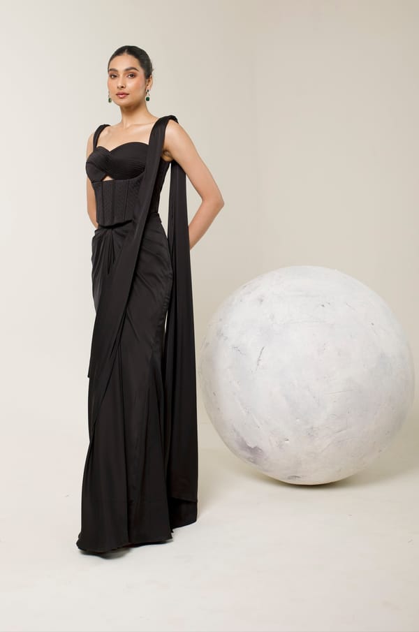Neda Corset Saree — LIBAS CAFE