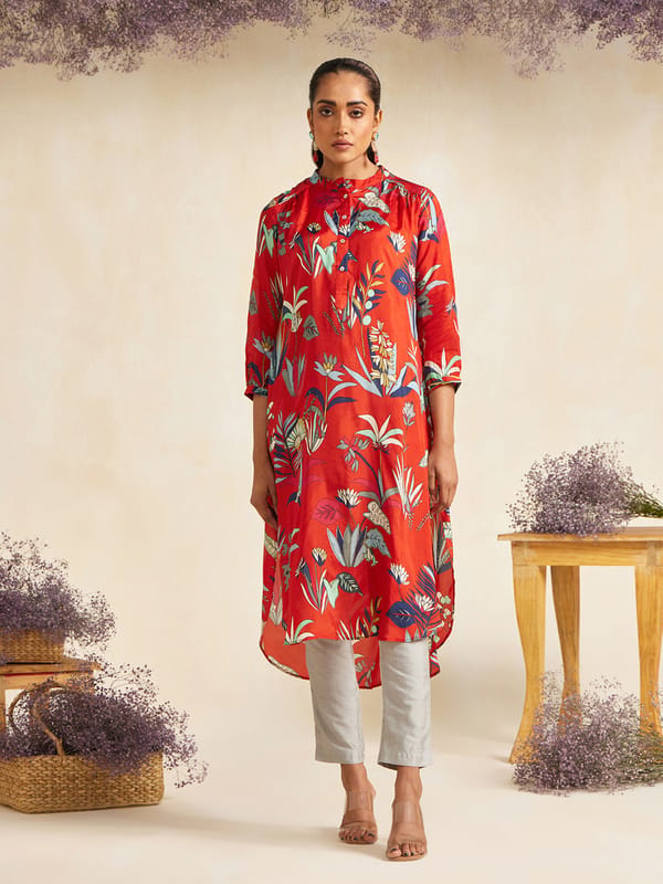 Fountain Gathered Tunic — Chique