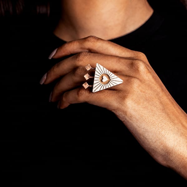I Heart Ring- White — Satat