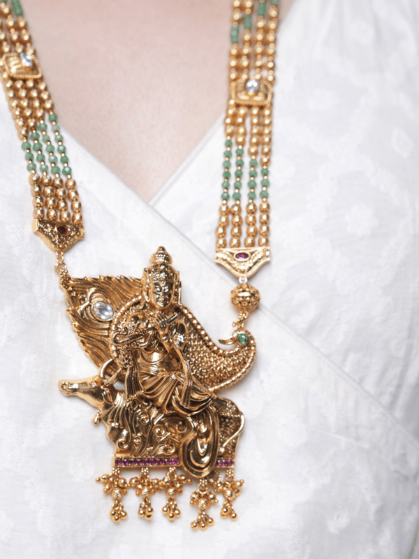 Beautiful Premium Krishna Pendant Set — Cao Jewellery