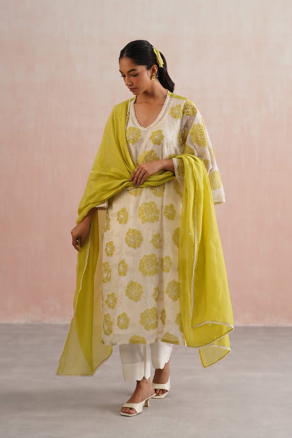 Zinnia Dupatta Set — UGNA
