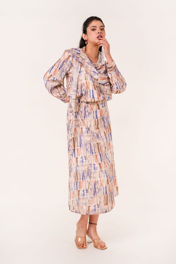 Abstract Scarf Co-ord Set — 9899