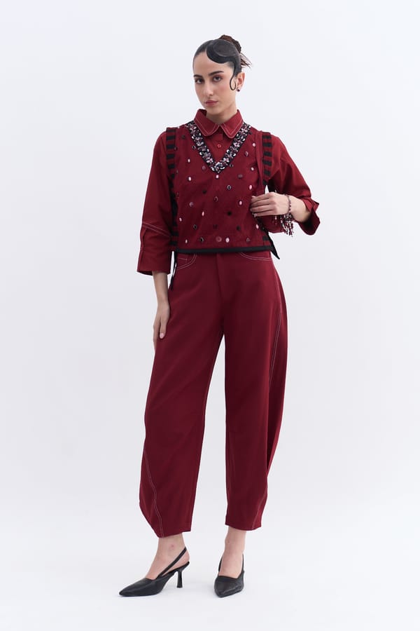 Maia Co-Ord Rubee Overlay — Our Love