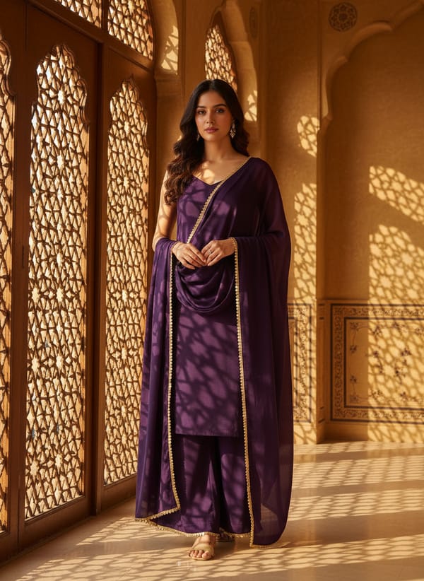 Ruhani Italian Crepe Suit Set — SAJKE
