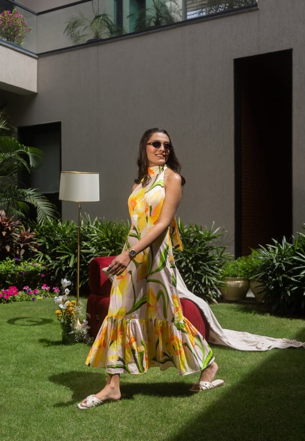 Sicily Halter Midi Dress — BEYOND TARA