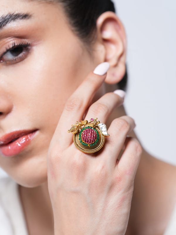 Antique Peacock Design Ring — Cao Jewellery