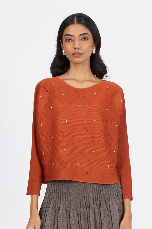 Lynet Top — Scarlet Sage
