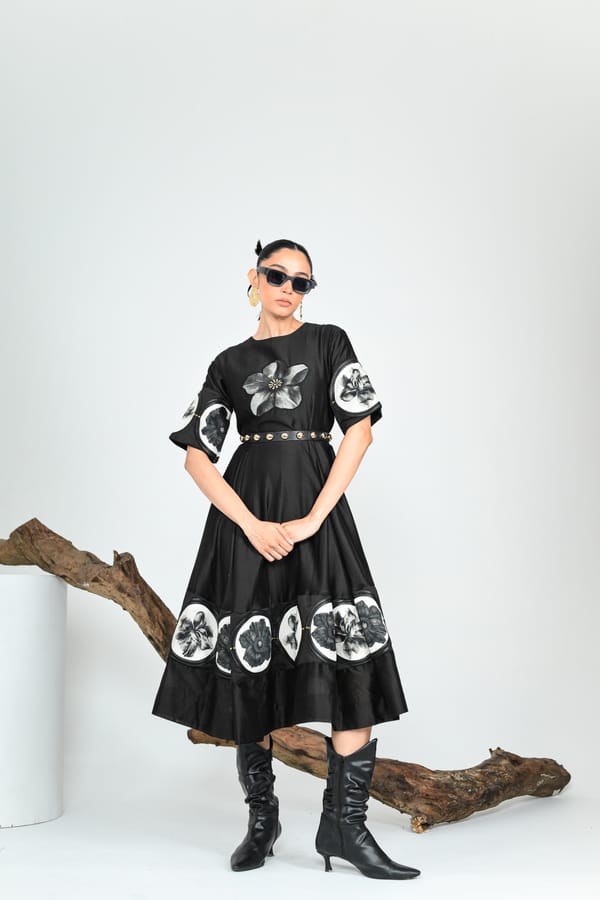 Black Swan Midi Dress — The Dramebaaz Company