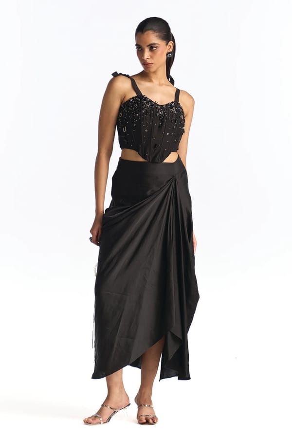 Blair Corset With Skirt Black — Our Love