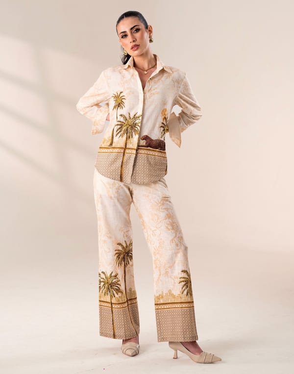 Cheetah Resort Co-ord Set — Label by Mohita