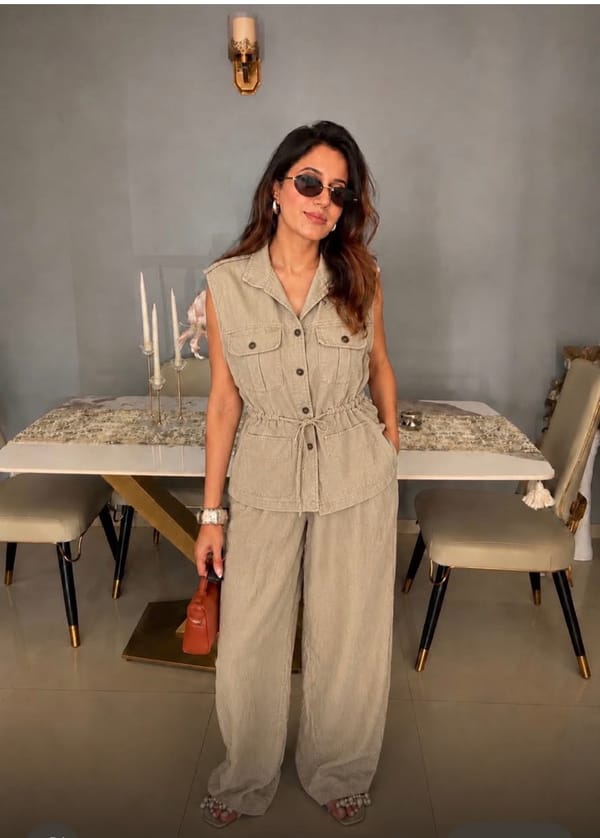 Sleeveless Utility Denim Co-Ord Set — CLOSET AFFAIR
