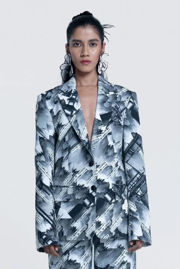 Sumi Gazette Blazer — Pocketful Of Cherrie