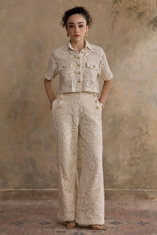 Celeste Lace Trousers — AVERIE