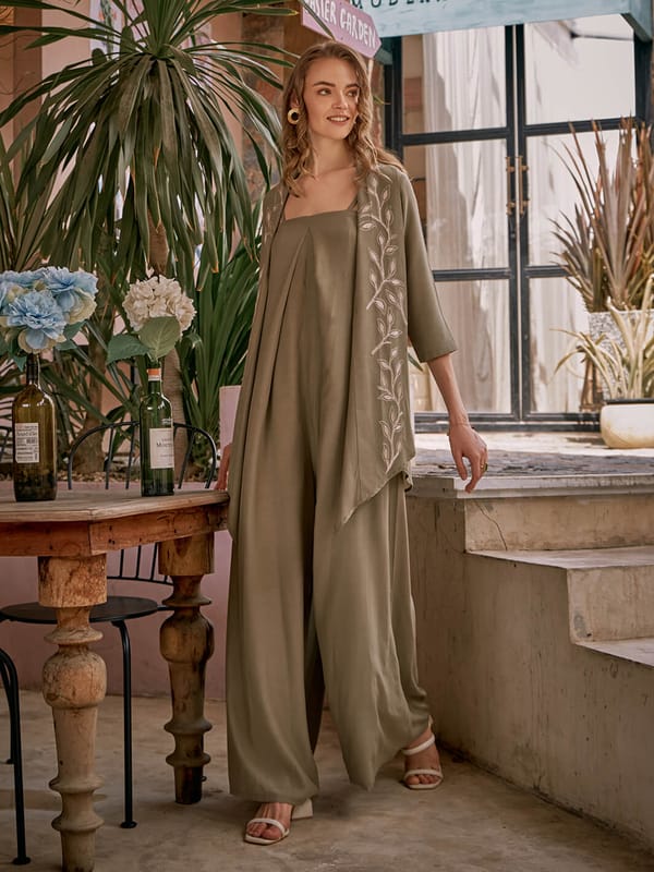 Olivia Pleated Jumpsuit — HOUSE OF FETT