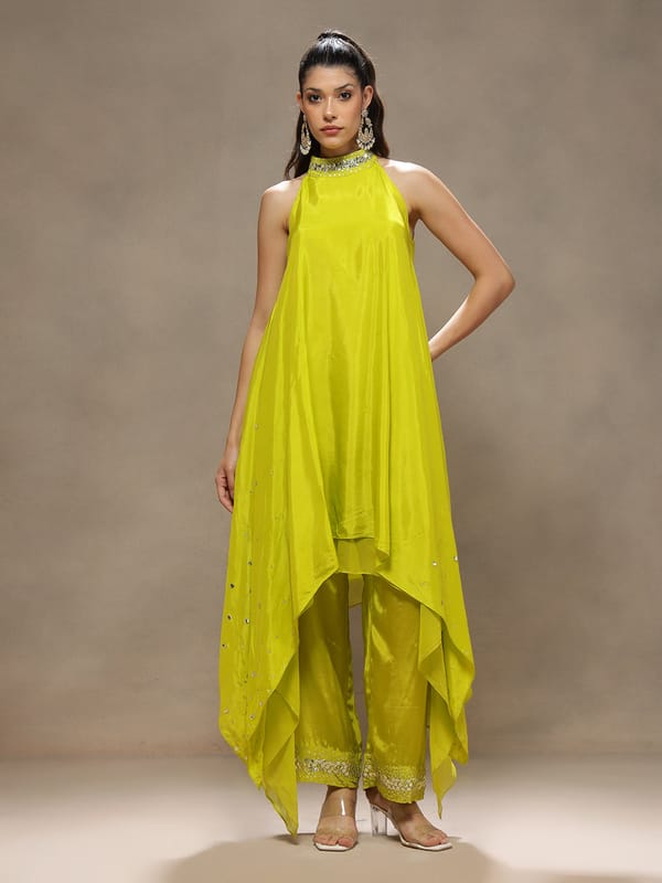 Lime Luxe Kurta Set — Kyra