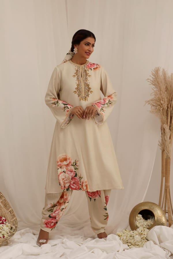 Gul Kand - A-Line Kurta Set — Surkh Syahi