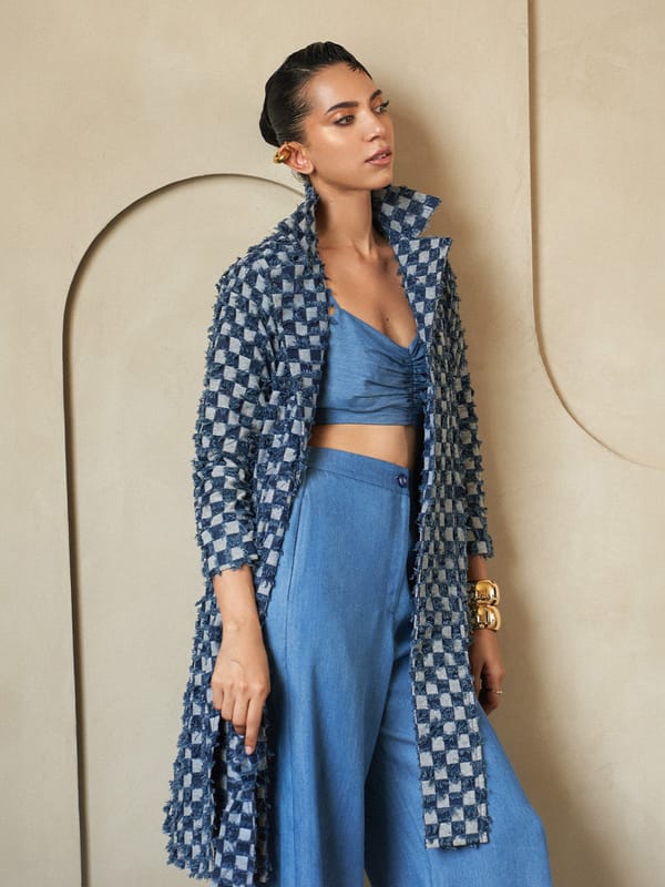 Blueside Denim Crop Top — HOUSE OF FETT