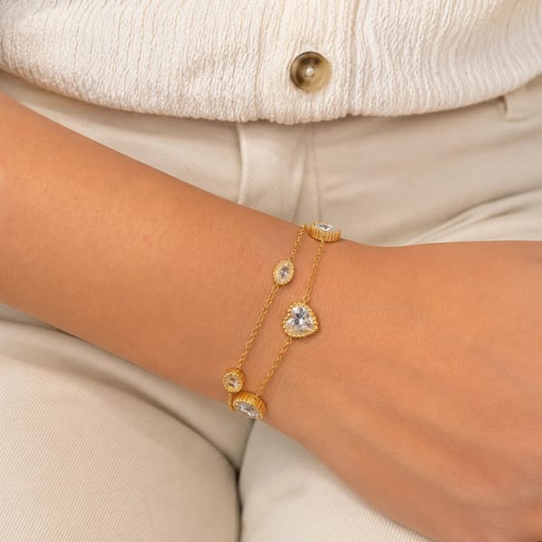 Golden Heart's Journey Bracelet — Nam Jewels