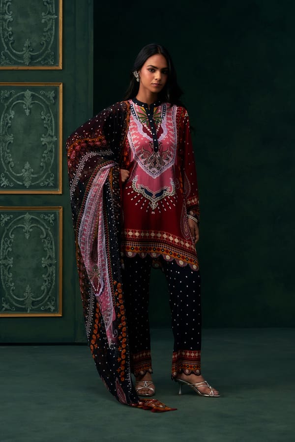 Tavira Crepe Printed Suit Set — NEETIKA CHOPRA