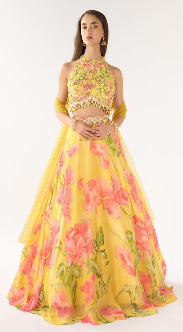 The Sunscape Lehenga — Basanti Kapde aur Koffee