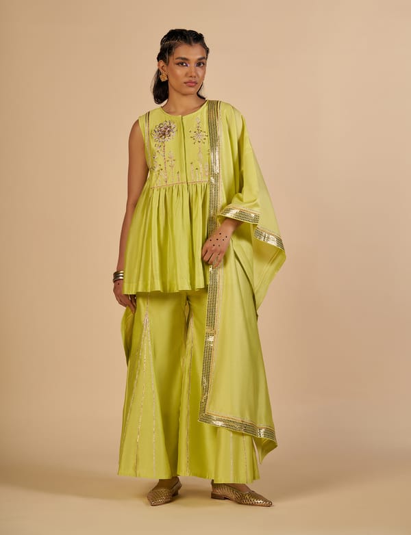 Chanderi Stole — Gulabo by Abu Sandeep