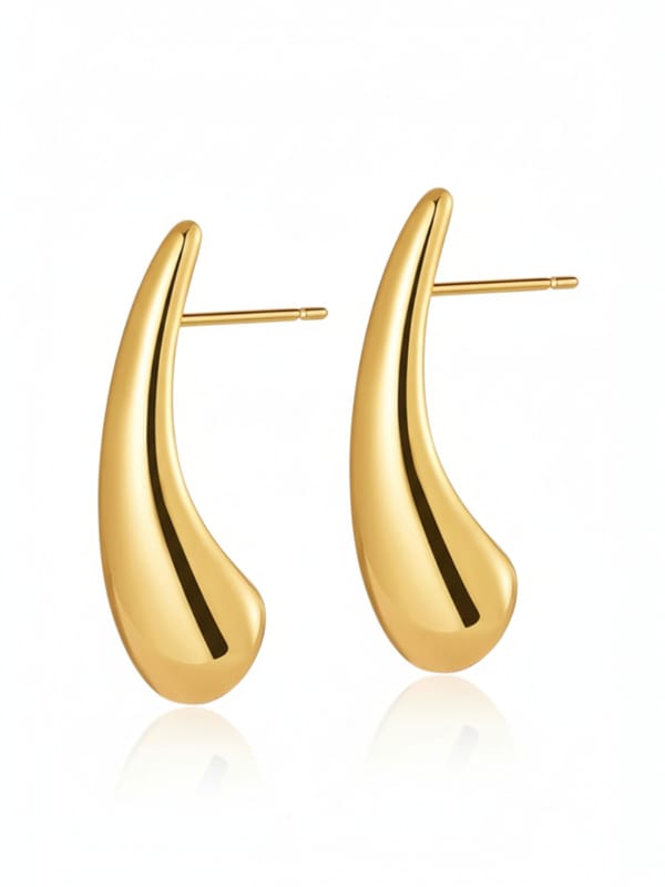 French Chunky Stud Earrings — Cao Jewellery