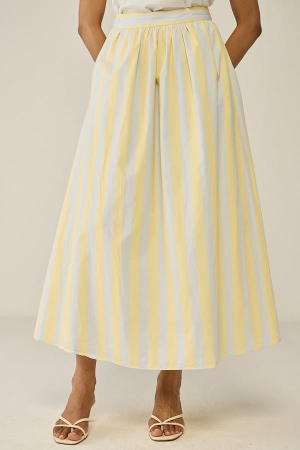 Striped Maxi Skirt — Move About Effortlessly