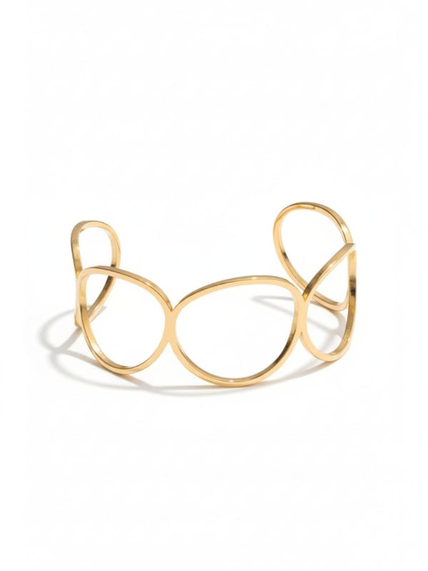 Metal Cuff Open Bracelet — Cao Jewellery