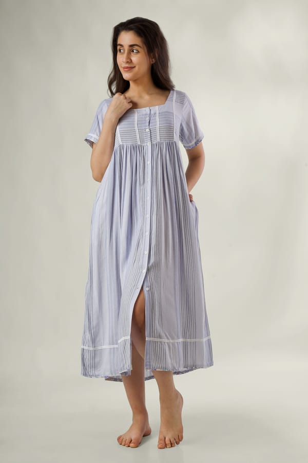 Eliza, Front Open Dress — After Dark