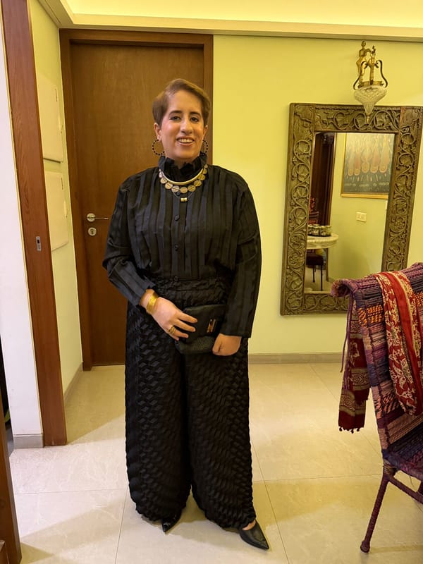 Black Pleated Shirt and Wide-Leg Pants Co-ord Set — Pleats by Aruni