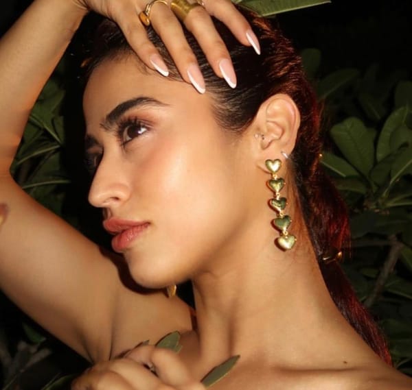 Hearty Layered Earrings — Varnika Arora