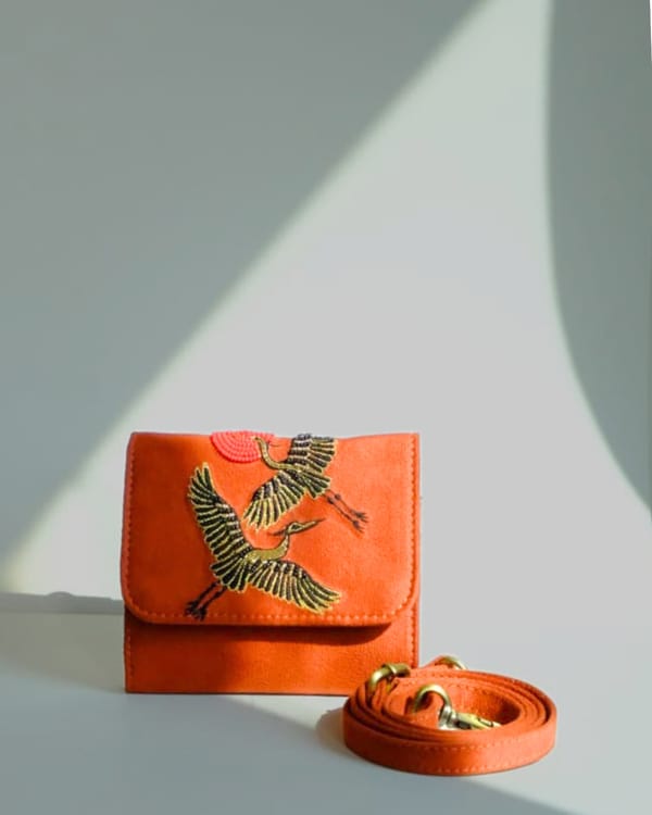 Flying Bird Phone Sling Wallet — DESI DRAMA QUEEN