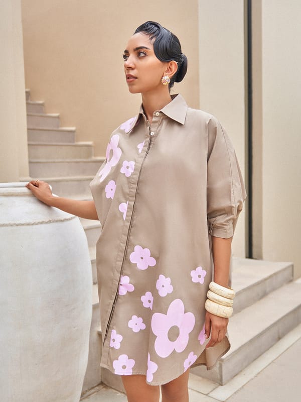Pansy Floral Free Size Dress — HOUSE OF FETT