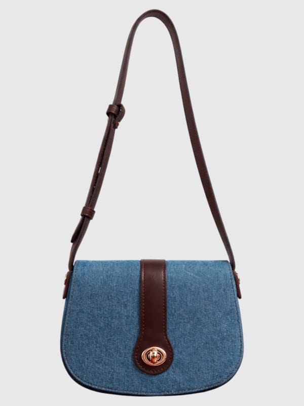 Orbit Sling - Light Denim and Coffee Brown — The Gusto