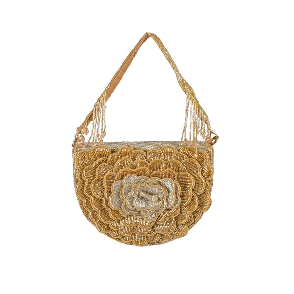 Golden Blossom Flap Purse — ATTOSA BY TANAISHA PARABIA